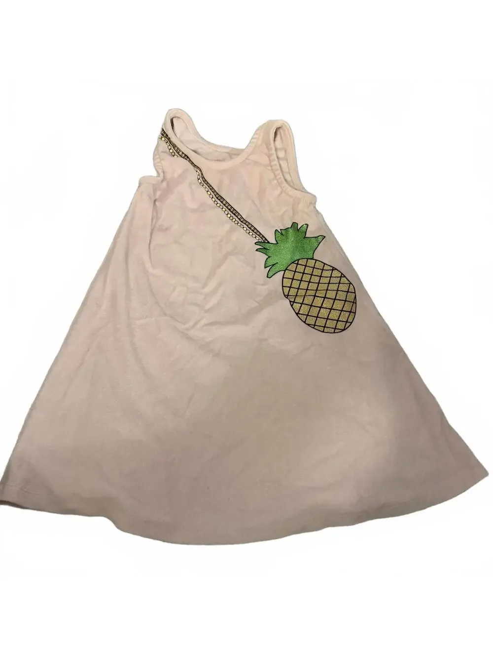 Young Hearts Pink Pineapple Graphic Swim Cover-Up Dress Size 6